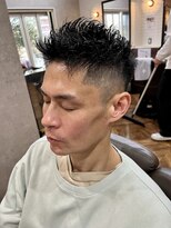 スタンドバーバー 柏(STAND BARBER)&nbsp;マッシュパーマ/ウルフ/アッシュブラック/カルマパーマ/柏駅/柏