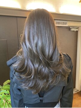 ナナナパレナ 梅田店(nanana parena) くすみブラウンアッシュ♪白髪ぼかし艶髪大人かわいい