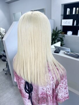 リグ 横浜(Lig.) 抜きっぱなしブリーチ/ワンレン/ケアブリーチ/ハイトーンカラー