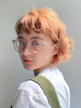 ヘアリゾート粋 新宿三丁目本店 【新宿三丁目】ニュアンスパーマ/サーモンピンク