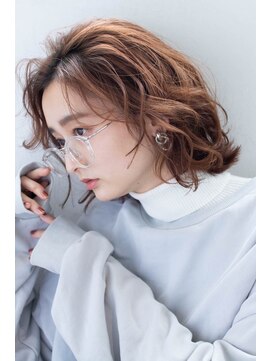 アクロスヘアーデザイン 武蔵小杉店(across hair design) かき上げミディアムボブ