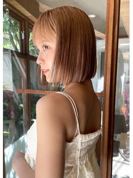 トリコ 柏(tricot) 切りっぱなしボブ/ショートボブ/似合わボブ/柔らかベージュ/柏