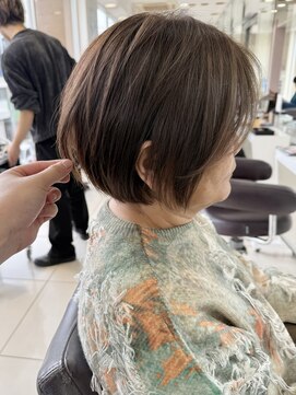 ハピネス 西大寺店(Happiness) ショートカット×ひし形ショートボブ×前髪あり30代40代50代