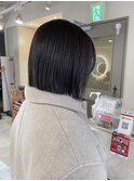 切りっぱなしボブ ミニボブ 前下がりボブ sn