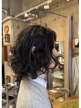 フローレア(Flow rare) メンズボブスパイラルパーマ/メンズロン毛パーマ【岩本大樹】