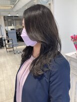 シェノン 赤羽店(CHAINON)&nbsp;韓国風前髪長めヨシンモリヘアダークグレージュ赤羽美容院