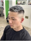 ホワイトメッシュハイフェード