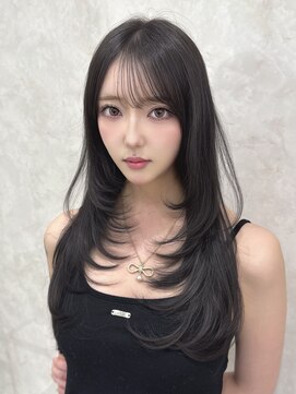 マウル 栄(MAEUL) レイヤーカット　韓国前髪　くびれヘア　ワンカール　縮毛矯正