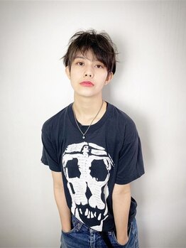 くせ毛を活かしたショート♪ベリー、レイヤー、ボブ...etc！メンズカットがベースなのでラインが決まる◎