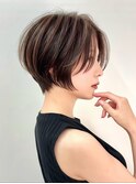 横顔美人ショート/ハイライト/髪質改善