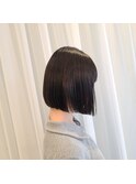 ぱつっとボブ