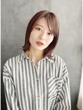 《30代～大人透明感》白髪ぼかしハイライト＋艶カラー