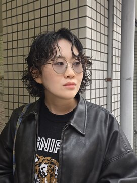 インク(ink”) ニュアンスパーマ/センターパート/ボブパーマ@20代30代40代