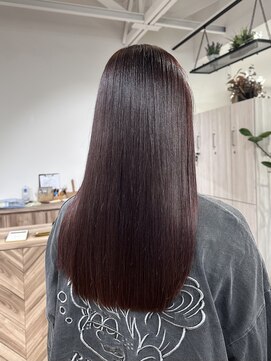 イエロ(yelo) 水素カラー/ボルドーカラー/髪質改善