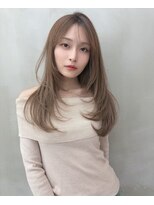 ロンドルーチェ 心斎橋(Lond luce)&nbsp;グレージュ×ハッシュカット［髪質改善/縮毛矯正/レイヤー］