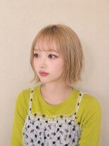 ラビットホール(Rabbit hole)&nbsp;【misato】ブリーチで作る柔らかミルクティーボブ♪10代/20代