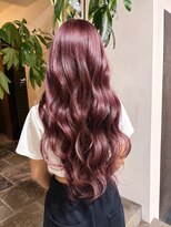 サラジュ 西宮北口店(SARAJU) 【力丸小夏担当】艶感ピンクベージュ×ロング