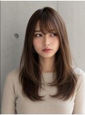 レイヤーカット髪質改善カラー透明感カラー顔まわりカット