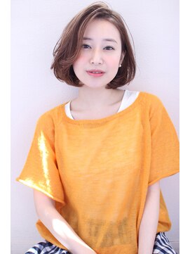 マリアバイアフロート(Maria by AFLOAT) 【重山】3Dカラージグザグバングミニマムボブノットヘア30.40代