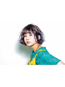 ラッド 心斎橋店(RAD) パープルウェーブボブ