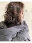 暗髪グレージュ