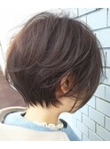 担当照井 柔らか丸みショート×透明感ベージュ