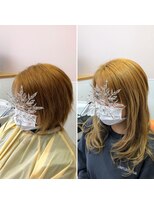 ヘアーアンドビューティー ギブリ(Ghibli) シールエクステでロングヘアー♪