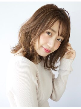 アフロート ルヴア(AFLOAT RUVUA) 大人可愛いキュッとくびれヘア×柔らかベージュ【アフロート】