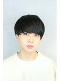 韓国マッシュ　ナチュラル　ブルーブラック