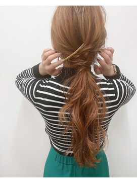 フレーム ヘア ルーム 天王寺駅前店(FRAME hair room) 大人可愛いローポニーテール