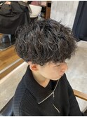 無造作スパイラルパーマ