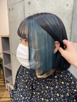 ラニヘアサロン(lani hair salon) インナーターコイズブルー