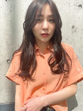 ソワリー 栄(THOiRY) THOiRY【女性らしい柔らかヘア】似合わせ小顔艶髪ゆる巻きロング