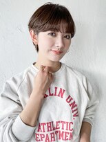 アルバム 渋谷パルコ(ALBUM) マッシュショート_斜めバンググレージュカラーシルキー_69158