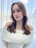 アイティー バイ アルバム 中野店(IT by ALBUM)&nbsp;くびれ巻き_斜めバンググレージュカラーシルキーベージュ_49410