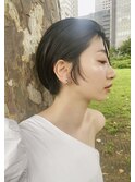 【ステップボーンカット】ハンサムショート／黒髪ショート