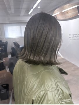 モアナバイヘッドライト 綱島店(Moana by HEADLIGHT) Moana【綱島】#外はねボブ#オリーブアッシュ#トリートメント