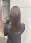 オリーブベージュ大人可愛い透明感立体感×エアストレート