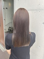 アチーブ ヘア デザイン(achieve hair design)&nbsp;オリーブベージュ大人可愛い透明感立体感×エアストレート