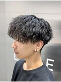 メンズカット×縦落ちツイスパ
