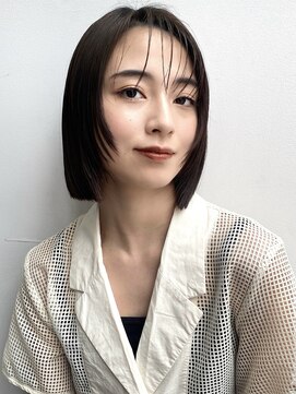 ラミエバイメルト 下北沢(lamie by melt) 花田/ボブ/切りっぱなしボブ/顔周り/イメチェン/下北沢/前髪