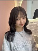 シアーグレージュ/インナーシルバー/レイヤーロング