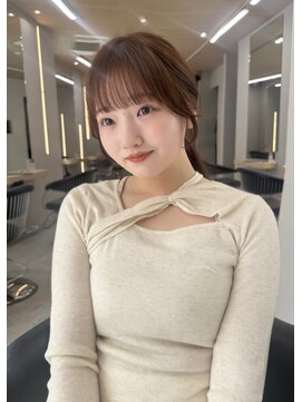 ボタン テンジン(VOTAN tenjin) 【votan_はまひ】前髪カット/顔まわりカット/ベージュカラー