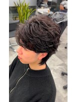 オム ブランシェ(HOMME BLANCHE’)&nbsp;【Ryo】フェザーパーマウルフコンマバング