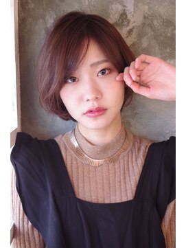 レト 新小岩(reto) ピンクブラウン×ミニボブ【10代20代30代40代50代】