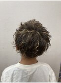 ハイライト&ウェーブパーマ
