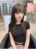 【kumu】韓国風レイヤー/小顔おくれ毛/ぱっつん前髪/栄/名古屋