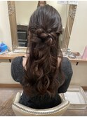 ハーフアップ