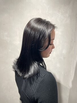 エイト アンバー 天神今泉店(EIGHT amber) 【EIGHTamaber　片山】艶髪ブルーブラック