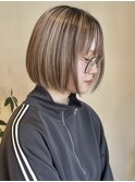 アンブレラカラー　ペールベージュ×ブラウン